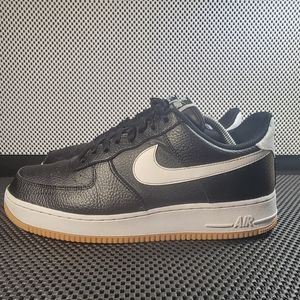 Nike Air Force 1 Black & White Gum Med Men's